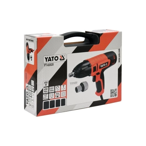 Электрический ударный гайковерт YATO 1/2" 450Вт/450Нм YT-82020 фото 5