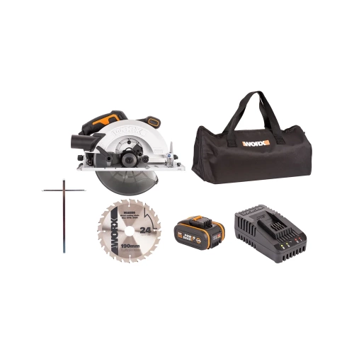 Аккумуляторная бесщеточная циркулярная пила WORX WX520 фото 9