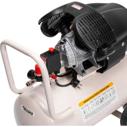 Компрессор воздушный Kranz KR-2200/50, 2200Вт, 400 л/мин, 50л KR-16-1153 фото 8