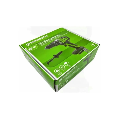 Дрель-шуруповерт ударная аккумуляторная GreenWorks Арт., 24V, 140 Нм, бесщеточная, без АКБ и ЗУ 3707607 фото 8