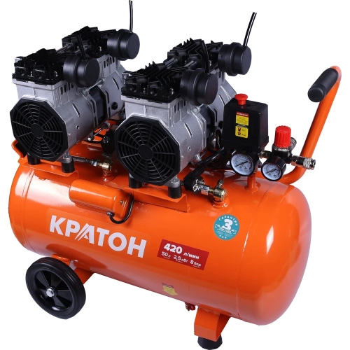 Компрессор с прямой передачей Кратон безмасляный AC-420-50-OFHS 3 01 01 056 фото 4