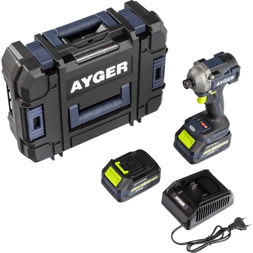 Аккумуляторный бесщеточный винтоверт AYGER ABS20BL4 фото 7