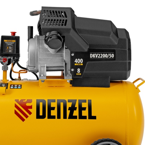 Компрессор воздушный DKV2200/50, Х-PRO 2.2 кВт, 400 л/мин, 50 л Denzel фото 12
