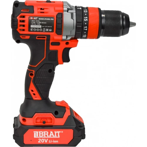 Аккумуляторная дрель BRAIT BCDI20-2PUMBL PRO 21.01.204.101 фото 7