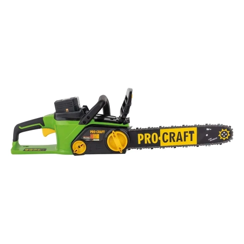 Пила цепная аккумуляторная PROCRAFT 40В 14'' (35 см) (АКБ 4Ач+ЗУ+Шина+Цепь) PKA-40Li фото 4