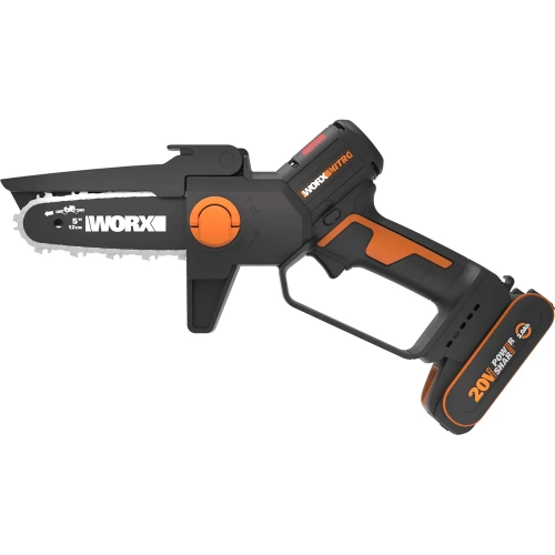 Аккумуляторная пила WORX бесщёточная , 20В, 12см, 2Ач х1, ЗУ 2А WG325E фото 3