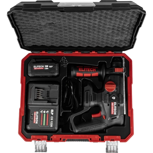 Перфоратор аккумуляторный Elitech HD CRH 2024BL (SDS+, 2,5Дж, 20В, 1х4Ач) 214705 фото 10