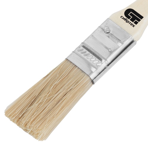 Кисть плоская 20 мм, натуральная щетина, деревянная ручка Сибртех фото 4 Кисть плоская 20 мм, натуральная щетина, деревянная ручка Сибртех фото 4