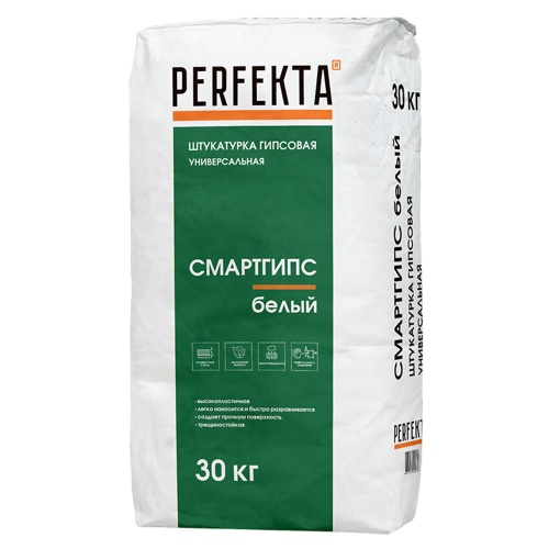 Штукатурка гипсовая Perfekta Смартгипс 30 кг