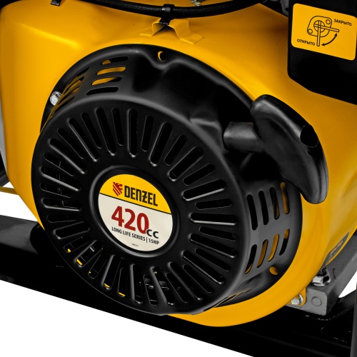 Генератор бензиновый GE 6900, 5.5 кВт, 220 В/50 Гц, 25 л, ручной старт Denzel фото 10