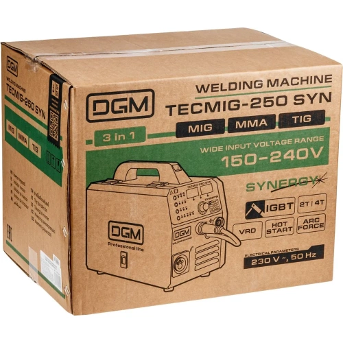 Полуавтомат сварочный DGM TECMIG-250 SYN DG5822-7 фото 5