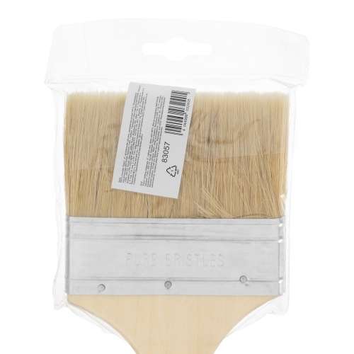 Кисть плоская "Евро" 4", натуральная щетина, деревянная ручка MTX фото 5 Кисть плоская "Евро" 4", натуральная щетина, деревянная ручка MTX фото 5