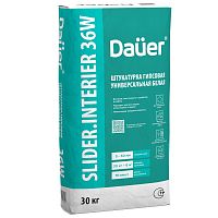 Штукатурка гипсовая Dauer Slider Interier 36 W белая универсальная 30 кг