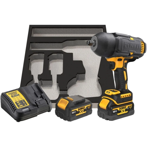 Аккумуляторный гайковерт DEWALT DCF900P2G, 18В, 1898Нм, 2200 уд/мин, с 2 АКБ 5 Ач и ЗУ, в чехле DCF900P2G-QW фото 3