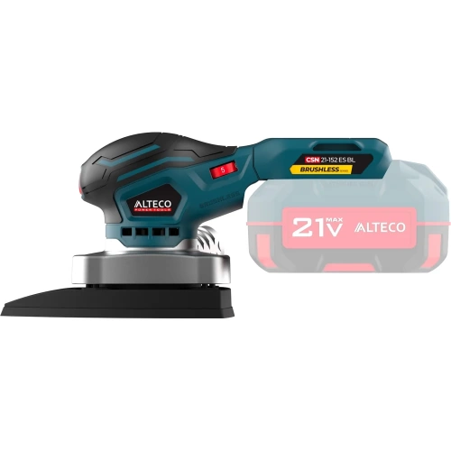 Бесщеточная аккумуляторная шлифмашина ALTECO CSN 21-152 ES BL Solo 78003 фото 3