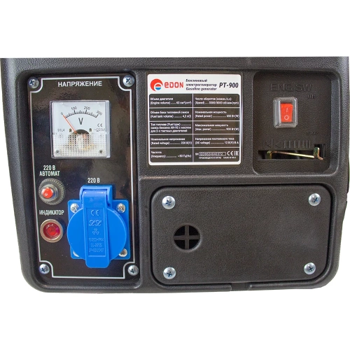 Бензиновый генератор EDON PT-900 (0.65 кВт./0.9 кВт.,ручной стартер) 21527 фото 4