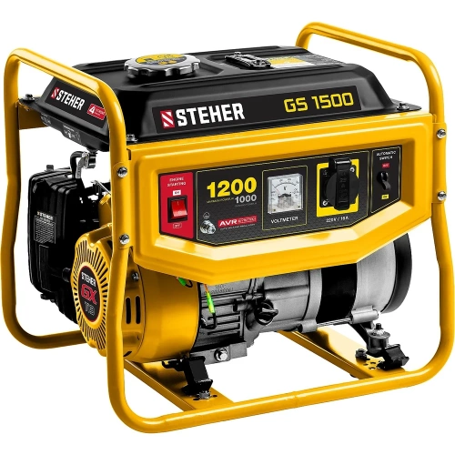 Бензиновый генератор STEHER 1200 Вт GS-1500 фото 4