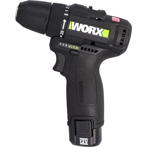 Аккумуляторная дрель-шуруповерт WORX Professional 12В, 38Нм, 2Ач х2 + 1,5 А WE210.2 фото 11