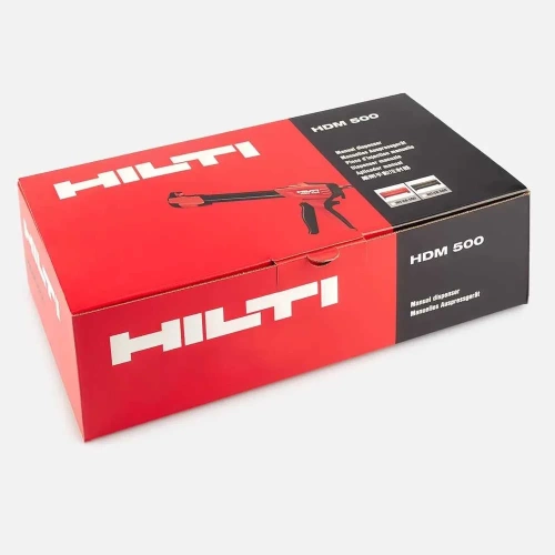 Пистолет для химического анкера Hilti (дозатор) HDM 500 с чёрным картриджем 2005641/2007057 фото 4