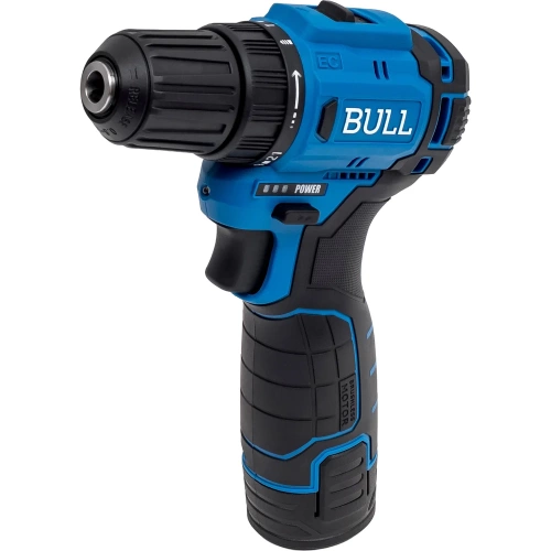 Дрель-шуруповерт аккумуляторная BULL SR 1203 бесщеточный, 12 В, 37 Нм, 2х2 Ач акб, БЗП 10 мм 1329601 фото 3