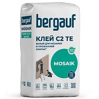 Клей для мозаики и плитки Bergauf Mosaik белый 25 кг