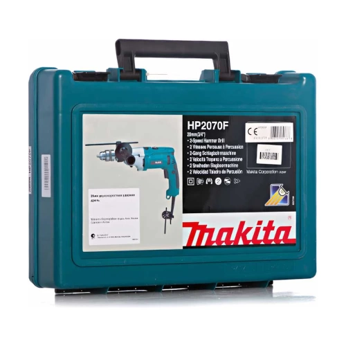 Двухскоростная ударная дрель Makita HP 2070 F фото 6