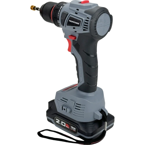 Аккумуляторный шуруповерт бесщеточный Profipower MKBL-18B Li-ion-2шт, 18В, 2.0Ач, З/У, 0.8-10 мм, кейс T0056 фото 7