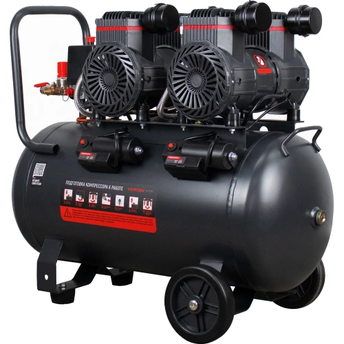 Компрессор безмасляный Verton Air AC-50/540 230/50В/Гц,б/масл. 540 л/мин,V50л,макс.дав.8 бар,мощн.3 кВт,част.вращ.двиг.2850об/мин,рапид/) 01.14019.21267 фото 10