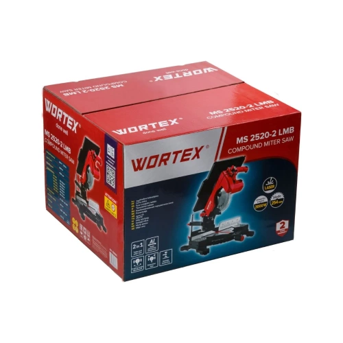 Торцовочная пила комбинированная WORTEX MS 2520-2 LMB в кор. 1329583 фото 9