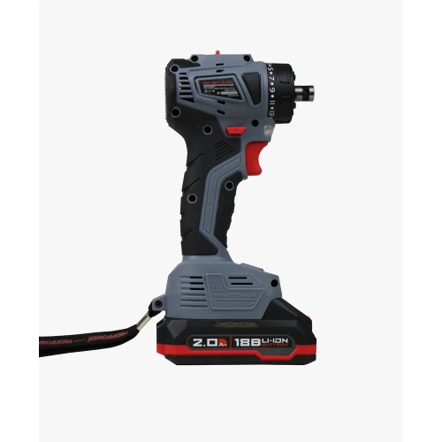 Аккумуляторный бесщеточный шуруповерт со сменными насадками Profipower MKBL-18BM (18В, 45Нм, Li-ion-2шт, 2.0Ач, 0,8-10мм, бита, З/У,в кейсе) E0250 фото 6