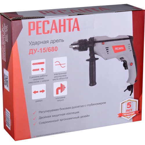 Ударная дрель Ресанта  ДУ-15/680 75/8/2 фото 9