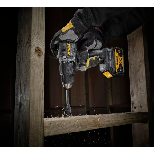 Ударная дрель-шуруповерт Dewalt DCD100M2T, 18 В, 1650 об/мин, 28050 уд/мин, с 2 АКБ 4 Ач и ЗУ, в кейсе TSTAK DCD100M2T-QW фото 8