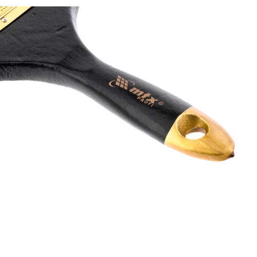 Кисть плоская "Профи" 4", натуральная щетина, деревянная ручка MTX фото 3