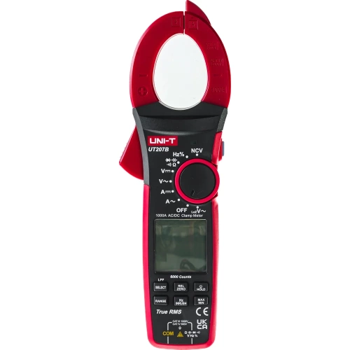 Токоизмерительные цифровые клещи UNI-T UT207B TrueRMS, AC/DC, 1000A, 00-0004256 фото 5