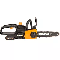 Аккумуляторная цепная пила WORX 20в, 25 см, 2ач х1 и зу 2а WG322E.1