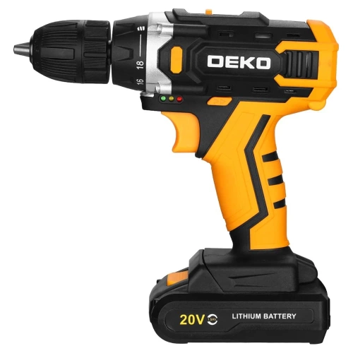 Аккумуляторная дрель-шуруповерт DEKO Banger 20V ONE +, 20В, 1x1.5Ач 083-1042 фото 3