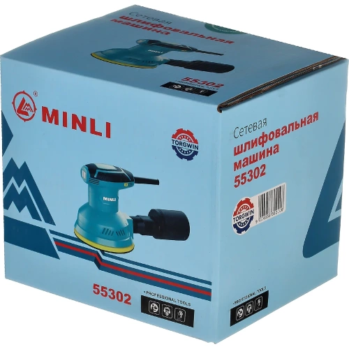 Эксцентриковая шлифмашина MINLI 150мм, 380Вт / 55302 фото 3