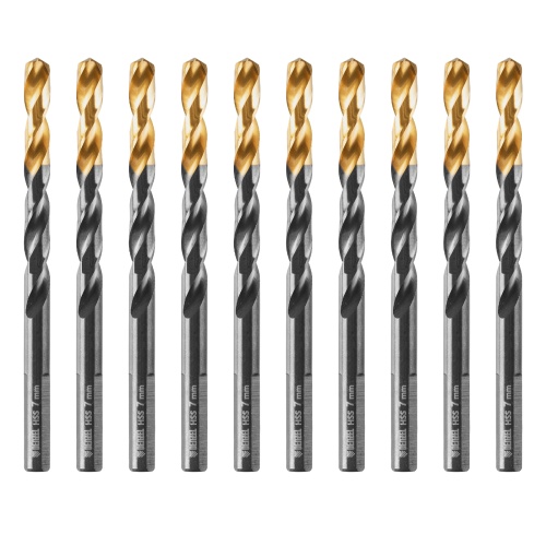 Сверло по металлу, 7 мм, HSS-Tin, Golden Tip, 10 шт. Denzel