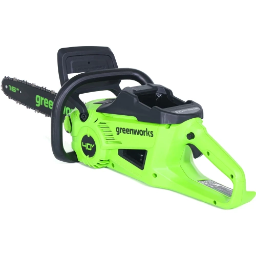 Цепная аккумуляторная пила GreenWorks GD40CS20X 40V, 40 см, 2000 Вт, бесщеточная, c 1хАКБ 4 Ач И ЗУ 2008807USB4 фото 7