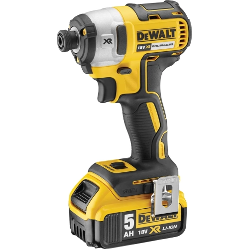 Аккумуляторный шуруповерт DEWALT DCF887P2, 18 В, 205 Нм, 3800 уд/мин, с 2 АКБ 5 Ач и ЗУ, в кейсе DCF887P2-QW фото 3