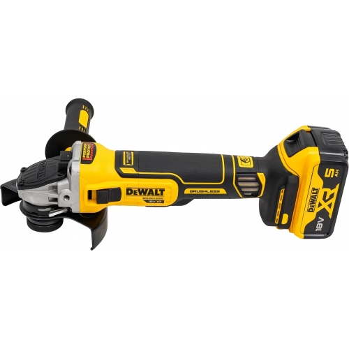 Набор электроинструмента Dewalt DCK2020P2T, 18 В: ударная дрель-шуруповерт DCD791 и угловая шлифмашина DCG405, с 2 АКБ 5 Ач и ЗУ, в кейсе TSTAK, DCK2020P2T-QW фото 6