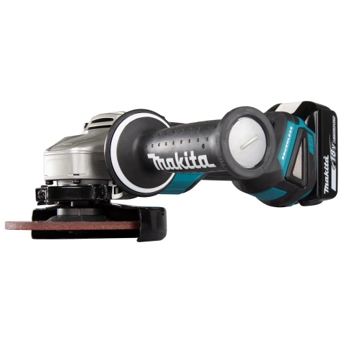 Шлифовальная угловая аккумуляторная машина Makita LXT 18В DGA504RT фото 8