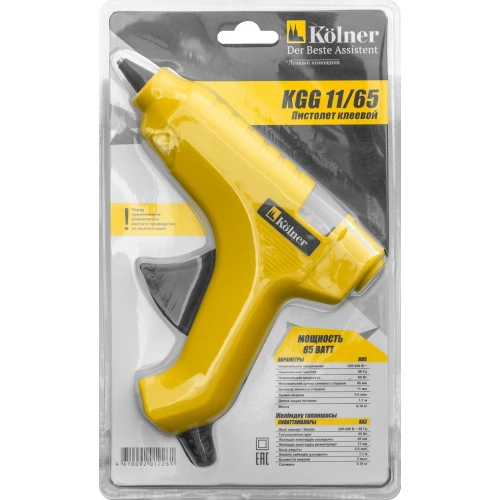 Клеевой пистолет Kolner KGG 11/65 65Вт, клеевые стержни 11мм, 8031800036 фото 7