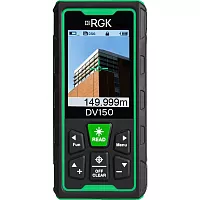Дальномер RGK DV150, до 150 м, камера, зеленый луч, IP68721166