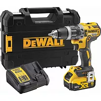 Дрель-шуруповерт Dewalt DCD796P1, 18 В, 2000 об/мин, 34000 уд/мин, с АКБ 5 Ач и ЗУ, в кейсе TSTAK DCD796P1-QW