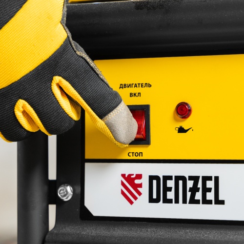 Генератор бензиновый GE 6900, 5.5 кВт, 220 В/50 Гц, 25 л, ручной старт Denzel фото 14