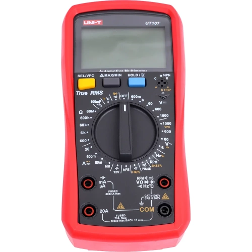 Мультиметр цифровой автомобильный UNI-T UT107+ 00-00014647 фото 5