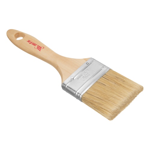 Кисть плоская "Евро" 2.5", натуральная щетина, деревянная ручка MTX Кисть плоская "Евро" 2.5", натуральная щетина, деревянная ручка MTX