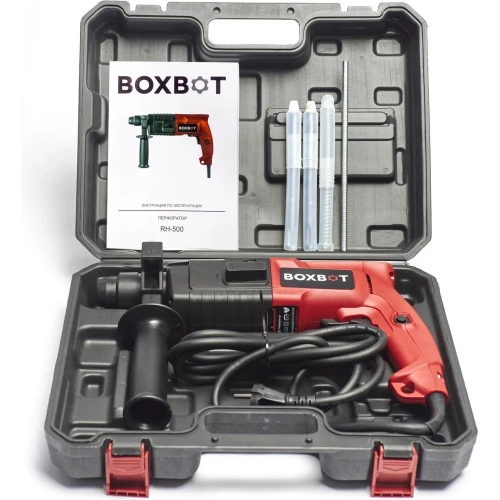 Перфоратор Boxbot 500 Вт, 1.7 Дж, кейс, буры в комплекте RH-500 900089.RH-500-2 фото 8