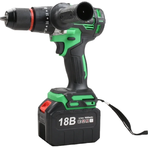 Аккумуляторная ударная дрель-шуруповерт Zitrek Green Impact 18V (18В, Li-ion 2x5.0Ач) 063-4046 фото 10